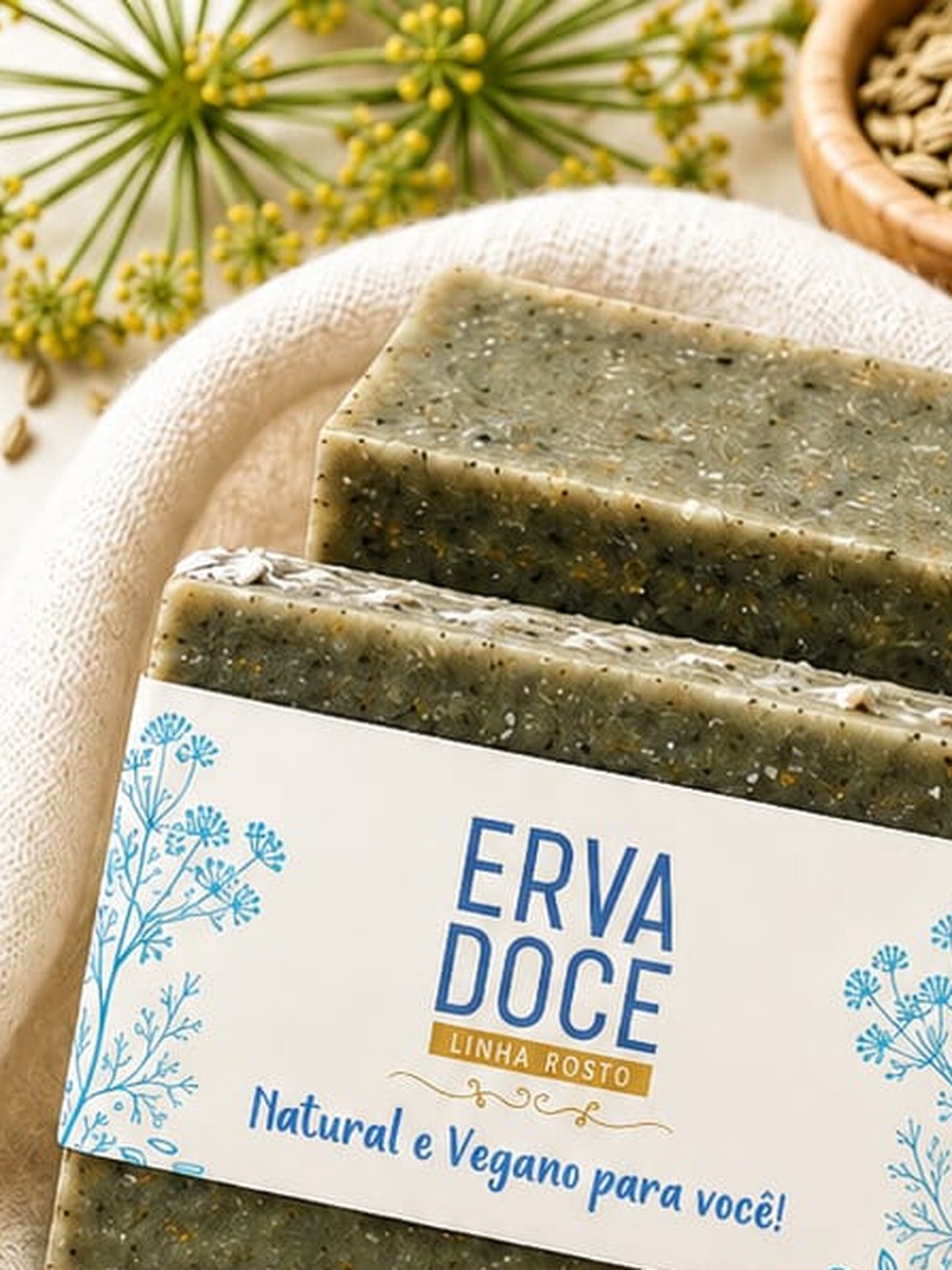 Sabonete Erva Doce Linha Rosto